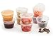 Leak Proof Salad Dressing and Snack Containers with Hinged Lids (110 Pack,3 oz) Reusable Storage | Freezer Safe | Small Travel Snack Cups | Store Homemade Condiments, Slime and Jello Shots