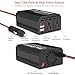 Pro Chaser 400W Car Power Inverter – DC 12V to AC 110V Converter with Dual AC Outlets & 6.2A USB Ports, Ideal for Road Trips, Camping, Small Appliances & Electronics (Black)