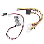 Nimomo ATX PSU ATX Power Supply, DC 12V 160W 24 Pin Mini ITX Power Supply ATX Switch Pico PSU High Power in Line Pico Power Supply Module ATX Power Switch Cable