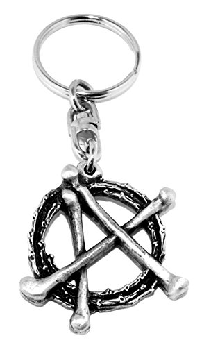 Anarchy Croix OS en étain Porte-clés dans une pochette cadeau (fabriqué au Royaume-Uni)