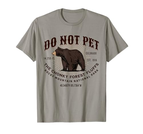 Rocky Mountain National Park Black Bear Funny Souvenir T-Shirt