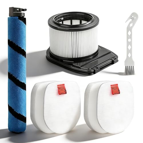 IZ300UKT Filters for Shark Cordless Stick Vacuum Cleaner with Anti Hair Wrap IZ300UK IZ300UKT IZ320UK IZ320UKT IZ300UKTDB: 1 Soft Roller, 1 Post-Motor HEPA Filter, 2 Pre-Motor Foam and Felt Kit