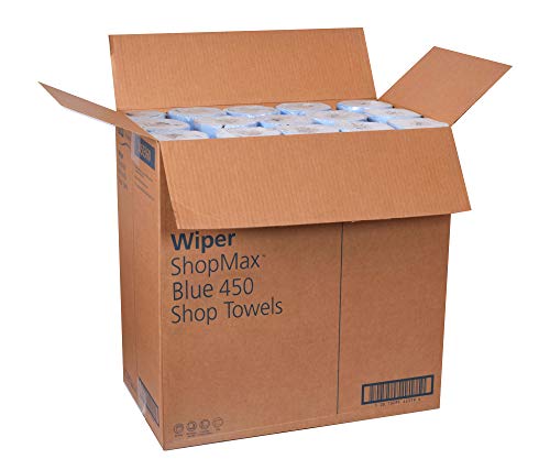 Tork Shopmax Heavy Duty Paper Shop Towel Blue, High Absorbency, 30 Rolls X 60 Sheets, 450360 #TOP4