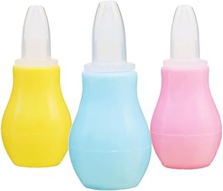 HAPINARY Kit De Limpieza De Nariz Y Oídos De Silicona Suave Para Bebés Y Niños Pequeños Fácil De Limpiar Cómodo Para Recién Nacidos Amarillo