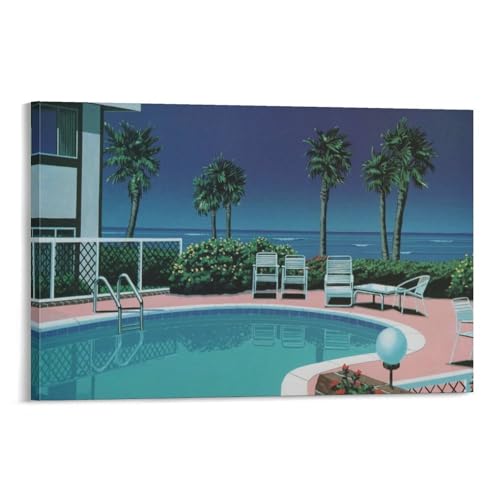 永井博 ポスター (14) 壁アート プリント リビング 寝室 ダイニングルーム バスルーム ホーム装飾08x12inch(20x30cm)