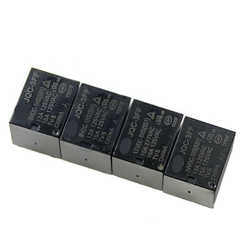 JQC-3FF-24VDC-1HS relais de puissance 15A 4 broches normalement ouvert lot de 5