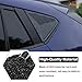 Aunginsy Car Rear Side Window Louver Cover Compatible with Subaru Crosstrek GU 2024 2025 Rear Quarter Triangular Window Shutters Glass Blinds Trim Air Vent Scoop Shades Cover ABS Exterior Accessories