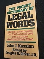 The Pocket Dictionary of Legal Words 0385148402 Book Cover