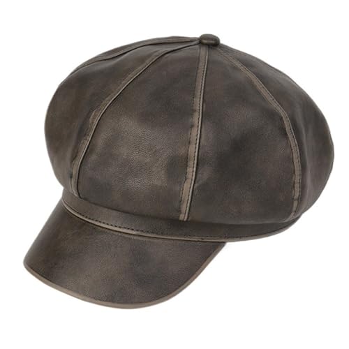 Casquette d'artiste peintre finitions similicuir lavé haut de gamme