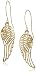 10k Yellow Gold Angel Wing Drop Earrings