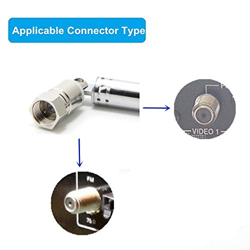 Ancable Fm Antenna Telescopic Aerial 75 Ohm Unbal For All F Connector Radio & Tivoli Audio Model One Two Three Music System Radio #TOP3
