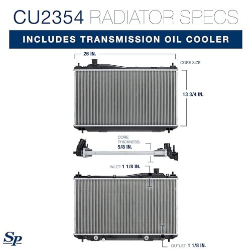 Spectra Premium CU2354 Radiator With TOC Compatible With Honda Civic and Acura EL by Spectra Premium - Used condition - Image 2