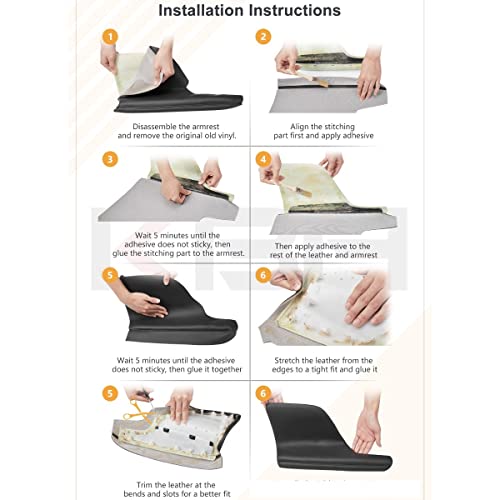 Kbh Auto Door Panel Armrest Cover For Honda Odyssey 2011-2017 Vinyl Microfiber Leather Car Door Armrest Replacement Pair Dark Gray #TOP5