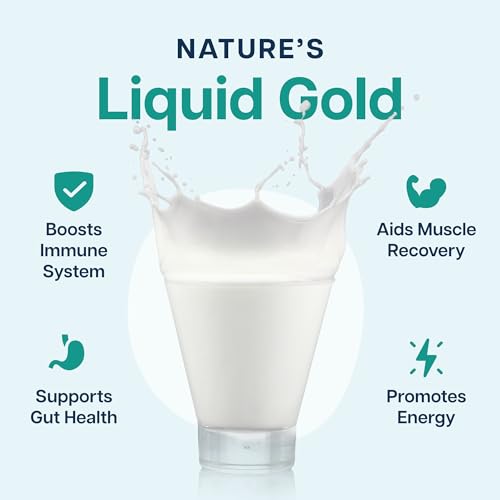 Image of 4000mg 800 IgG Grass Fed with Probiotics Bovine Colostrum Powder Supplement for Kids & Adults with Immunoglobulins (132 Grams, Unflavored)
