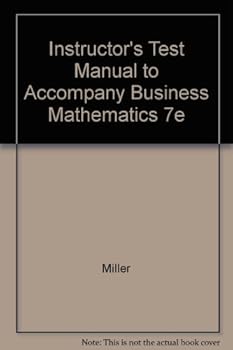 Hardcover Business Mathematics: Instructor's Testing Resource Manual Book