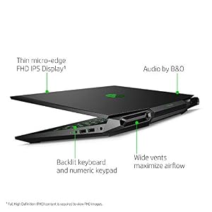 HP Pavilion Gaming Laptop 15-dk0096wm - Core i5-9300H - 8 GB RAM - 256 GB SSD - GTX 1650 4 GB Graphics Card - 15.6" Full HD 1920x1080 LCD - Webcam - Wireless - Bluetooth - Windows 10, Black — photo 2 of 6