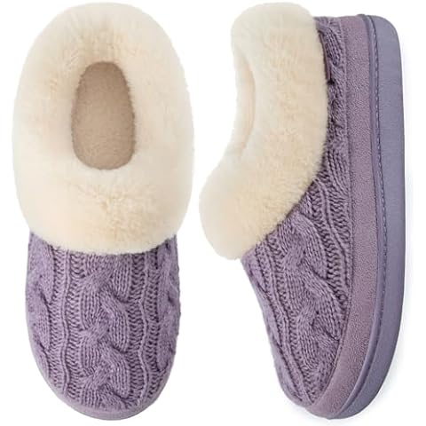 VeraCosy Ladies' Warm Knitted Slippers Cover