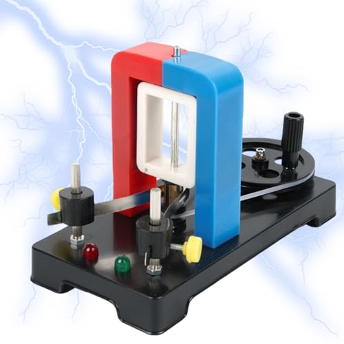 Generador de manivela, eléctrico educativo portátil, generador eléctrico de CC, para educación, aprendizaje, escuela, aula, experimentos, laboratorio, edificio, patio, pasatiempo, urgencia