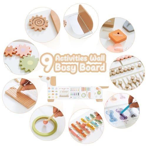 Beright Dog Activity Wall Busy Board Panels, Montessori Sensory Toys, Toddler Learning Activity Center, Perfect for Toddler Playroom & Children's Daycare, White by Beright - Image 5