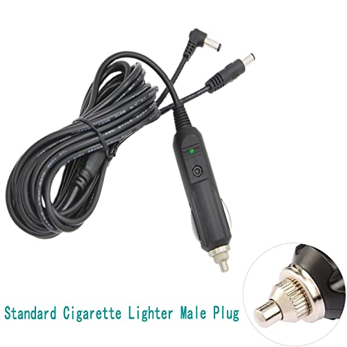 12V-24V Car Adapter 20Awg Dc 5.5Mm X 2.1Mm Male And 90 Degree Dc Male Car Charger Power Cord, Applicable To All Snilax Comfield Back Massage Pads, Buses, And Truck Equipment #TOP1