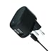 Produktbild Cygnett Flow 2-Fach USB Netzteil Schnellladegerät kompaktes Design Anschlüsse 2,4A, 5V mit Micro-USB Ladekabel 1m für Smartphone/Tablet schwarz