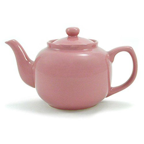 Pink Rose Classic 6 Cup Ceramic Teapot
