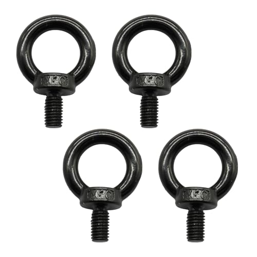 Moicstiy M10 304 Stainless Steel Lifting Eye Bolts, 4 Pcs Machinery Shoulder Lifting Ring Eye Bolts for Industrial Use, Secure Lifting Applications