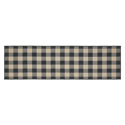 Vhcbrandsblackcheckindoorrugrunnerrect22x78polyesterarearugaccentrugfloordecorblackcheckcollectionrectangle22x78countryblack Urban Country Home Decor Vhc brands black check indoor rugrunner rect 22×78 polyester area rug accent rug floor decor black check collection rectangle 22×78 country black urban country home decor