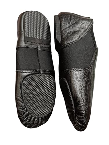 Zapatos de jazz de neopreno moderno y piel negra marca BAVA 7
