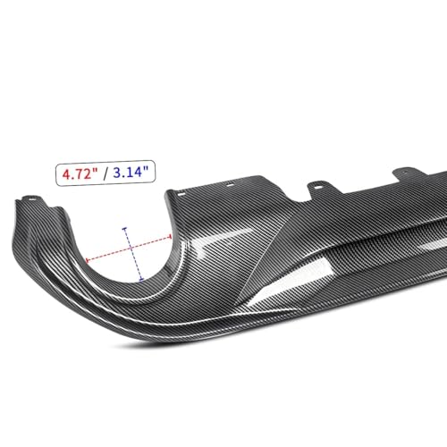 Difusor parachoques trasero X1 F48 2016-2021 con acabado estilo fibra carbono AC 3