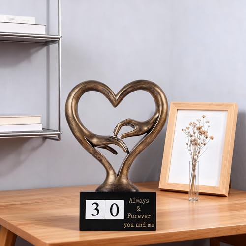 Estatua decorativa en forma de corazón para parejas miniatura 4