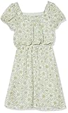 Speechless Girls', Floral Pattern Smocked Waist Dress, Light Green, 7