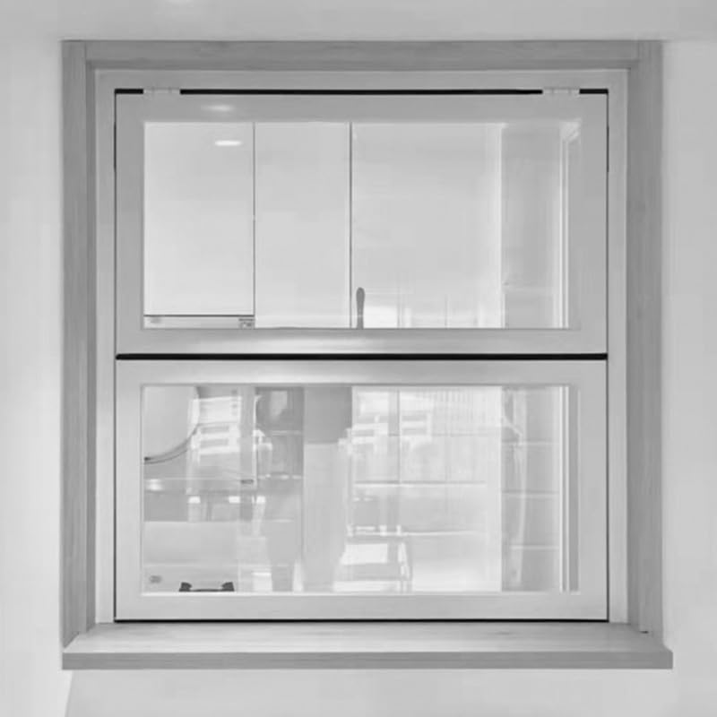 Ventana de concesión elevable de aluminio con puerta de toldo para camión de comida 3
