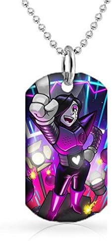 Mettaton Undertale Dog Tag with 30 inch Ball Chain Included.