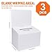 GRAWUN 3 Pack Valentines Day Cardboard Ballot Box with Slot, Suggestion Boxes with Removable Header, Valentines Day White Glossy Raffle Boxes 6.5x4.5x4.5Inch, Donation Boxes for Fundraising.