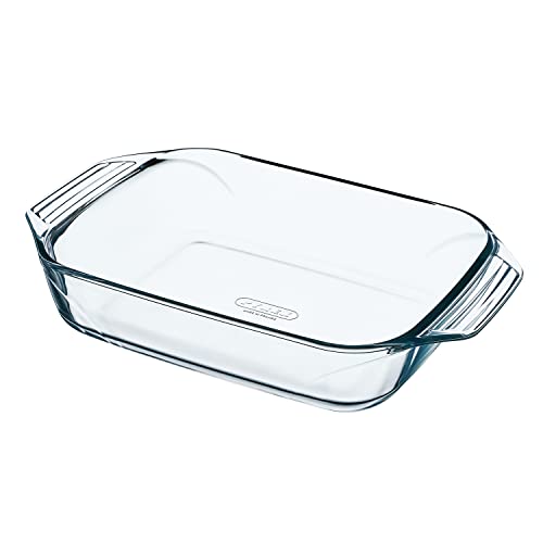 ??????????? Synergy Trading Pyrex Pyrex Heat Resistant Glass Container Rectangular Roaster Au Gratin Dish Quiche Oven Microwave Safe 0.7L Square