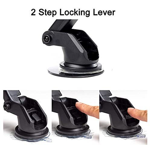 Fast Track Usa 360 Car Phone Mount Holder Adjustable Long Neck Adaptable Cradle For Windshield, Dashboard And Office Desk. Compatible With Any Smartphone #TOP5