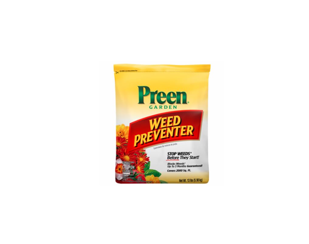Preen 2463798 Garden Weed Preventer, Covers 2,080 sq. ft., 13 Lbs. - Quantity 42