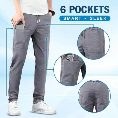 Manzera Stretch Cargo Pants Men, Multipants - High Stretch Multi-Pocket Durable Cargo Pants4
