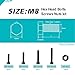 GuoYomm M8 x 50mm 60mm 70mm 80mm Hex Head Bolts and Nuts, M8 x 1.25 Bolts, Hexagon Head Screws, 8.8 Grade Alloy Steel, Black Oxide Finish, Fully Thread, Assortment Kit 30PCS