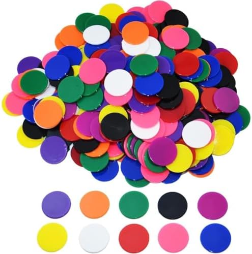 Jetons Apprentissage Précoce KUMSODE Jetons Plastiques, 100 Pcs Learning Ressources, Pour Bingo