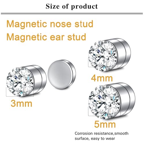 MODRSA Fake Nose Stud Ring - Magnetic, Tiny, Women's2