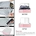 SUOCO Travel Vacuum Backpack, 60L Seal Compression Air Vac Bag Back Pack with Travel Pump, Carry On Suitcase Luggage Flight Approved for Men Women Personal Item, Pink