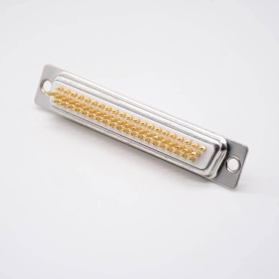 62 Pin D Sub Connector Three Rows Machined Solder Cup Straight Female DB Interface