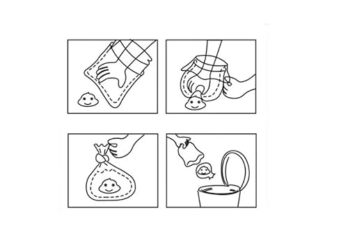 Kit com 24 Rolos de Sacola Higiênica Cata Caca PET - 360 Saquinhos