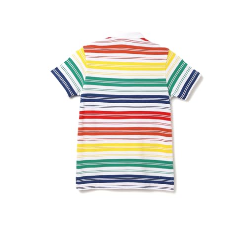 Image of United Colors of Benetton Regular Fit Polo Neck Striped T-Shirt