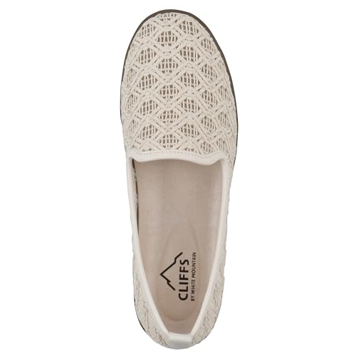 Image of CLIFFS BY WHITE MOUNTAIN Women's Twisty Woven Moccasin Style Loafer Flat