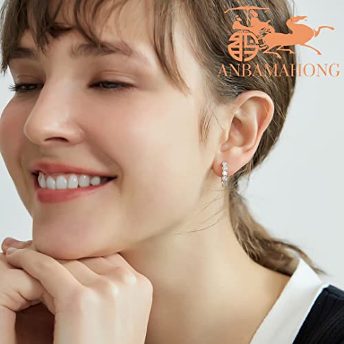 Moissanite Hoop Earrings 925 Sterling Silver Huggie Hoops for Men Women Jewelry Gifts2