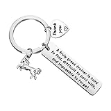 TGBJE Horse Trainer Gifts - Equestrian Keychain & Thank You Gift for Horse Trainers