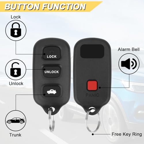 image for Vurkcy Key Fob Replacement for 2002-2006 Toyota Camry/ 03-08 Matrix/ 9